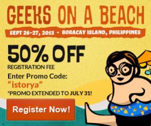 Geeks on a Beach Boracay 50% Off
